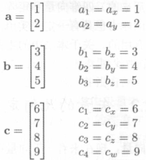 向量下标表示法