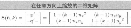 任意方向缩放的二维矩阵